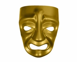 Tragedie Masker Goud