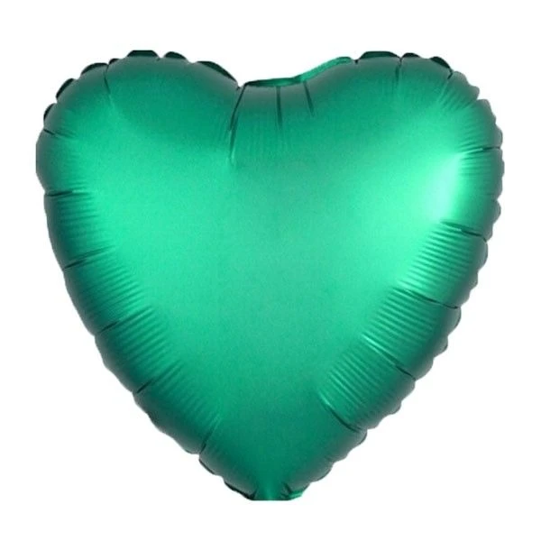 Folieballon Hart Matte Jade Groen 1 Folieballon Hart Matte Jade Groen