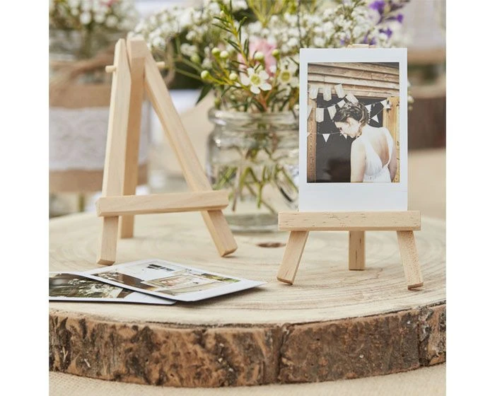 Houten Mini Ezel Ginger Ray (3st) 1 Houten Mini Ezel Ginger Ray (3st)