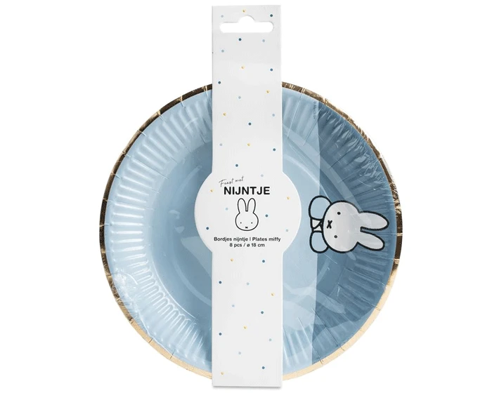 Bordjes Nijntje Blauw (8st) 1 Bordjes Nijntje Blauw (8st)