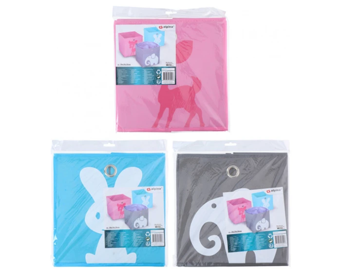 Alpina Opbergdoos Vouwbaar Hert Roze 28cm 2 Alpina Opbergdoos Vouwbaar Hert Roze 28cm - Afbeelding 2