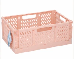 Alpina Opbergkrat Vouw Roze 30x20x12cm