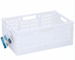 Alpina Opbergkrat Vouw Wit 30x20x12cm