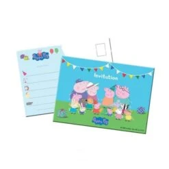 Uitnodiging Peppa Pig (8st)