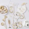 Photobooth Props Gold Wedding Ginger Ray (10st)