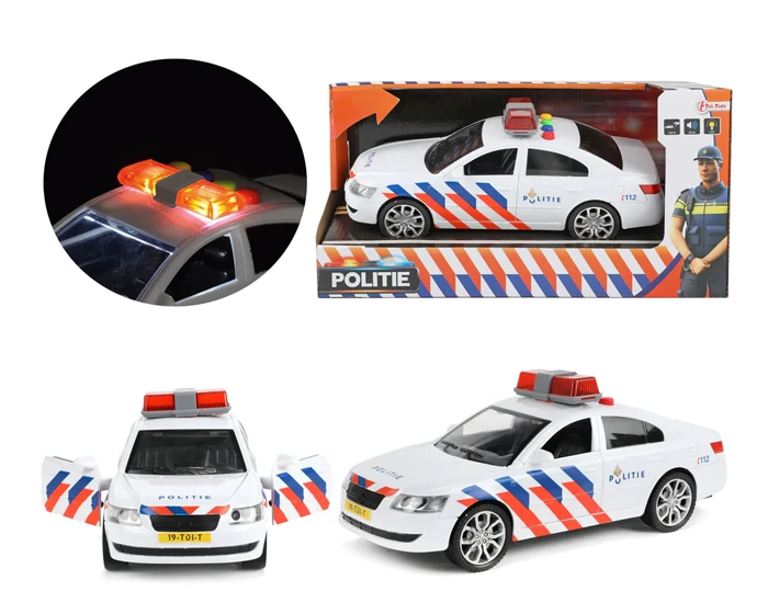 Politieauto Met Licht & Geluid 28cm 3 Politieauto Met Licht & Geluid 28cm - Afbeelding 3