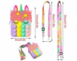 Pop It Unicorn Tasje (Assorti) -Daily Style Winkel pop it unicorn