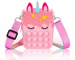 Pop It Unicorn Tasje (Assorti) -Daily Style Winkel pop it unicorn roze