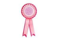 Rozet 'It's Baby Shower Time' Roze