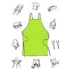 Wegwerp Schort Groen (3st)