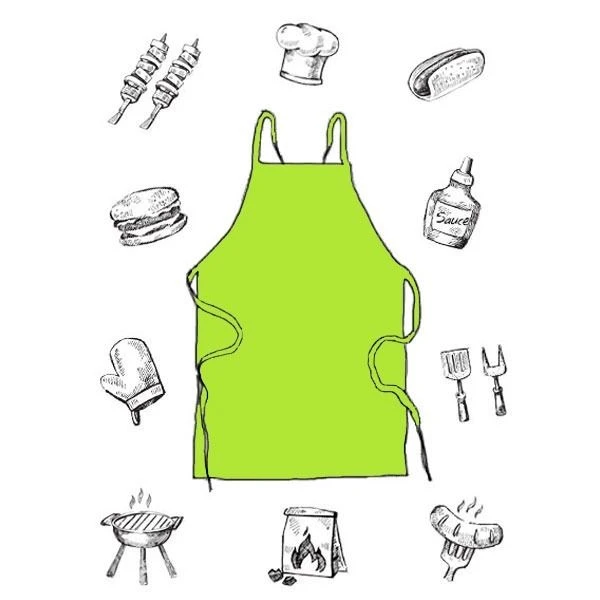 Wegwerp Schort Groen (3st) 1 Wegwerp Schort Groen (3st)