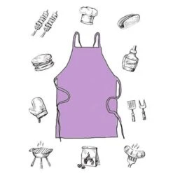 Wegwerp Schort Paars (3st)