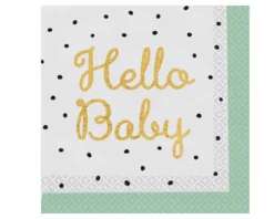 Servetten Hello Baby Dots (16st)