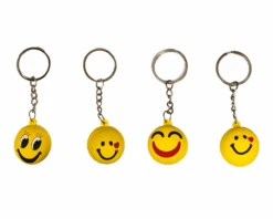 Sleutelhangers Smiley (4st)