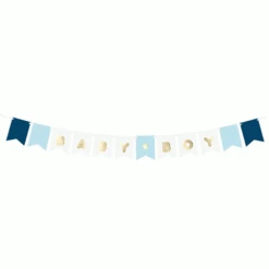 Slinger Baby Boy Blauw & Goud (3m)