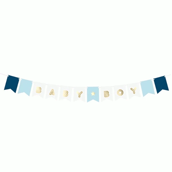 Slinger Baby Boy Blauw & Goud (3m) 1 Slinger Baby Boy Blauw & Goud (3m)