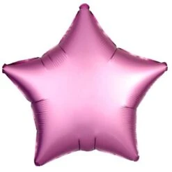 Folieballon Ster Matte Roze