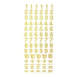 Strass Cijfers Goud (84st)