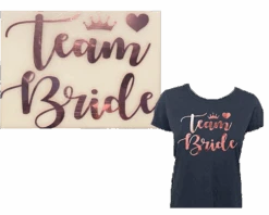 Team Bride T-shirt Strijkvellen (3st)