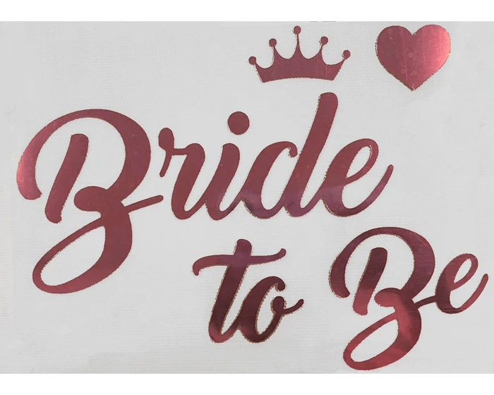 Bride To Be T-shirt Strijkvel 1 Bride To Be T-shirt Strijkvel