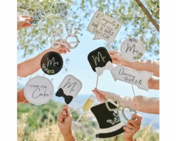 Photobooth Props Wedding Personaliseerbaar Ginger Ray (12st)