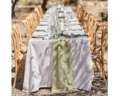 Tafelloper Drapeerstof Sage Groen Ginger Ray