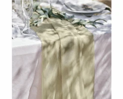 Tafelloper Drapeerstof Sage Groen Ginger Ray -Daily Style Winkel sw 866b