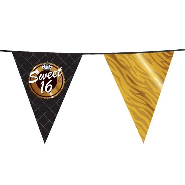 Vlaggenlijn Sweet 16 Gold (10m) 1 Vlaggenlijn Sweet 16 Gold (10m)