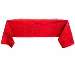 Tafelkleed Mat Shiny Rood