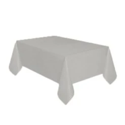 Tafelkleed Plastic Zilver XL
