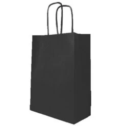 Papieren Tasje Zwart (10st)