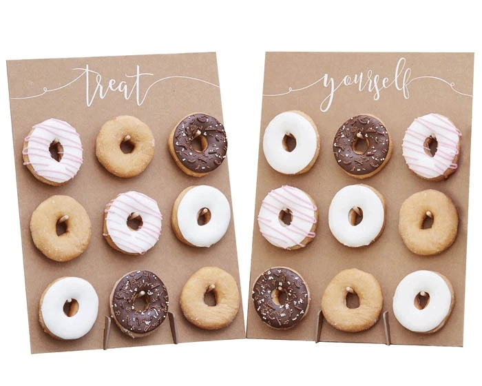 * Donut Wall Rustic Kraft (2st) Ginger Ray 2 * Donut Wall Rustic Kraft (2st) Ginger Ray - Afbeelding 2