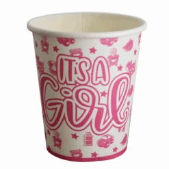 Bekers It's A Girl Roze (10st)