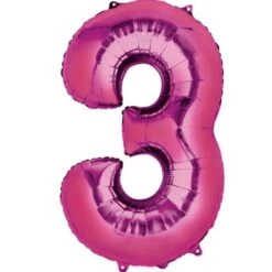 Folieballon 3 Roze XL