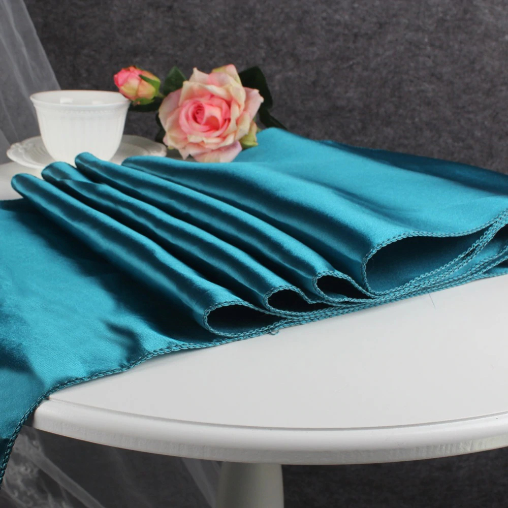 Daily Style Winkel -Daily Style Winkel chemin de table satin bleu turquoise